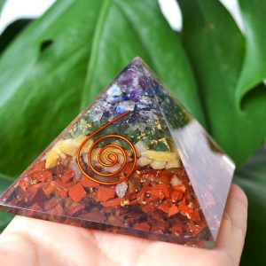 Piramida Orgonica Cristale Naturale 7Chakra