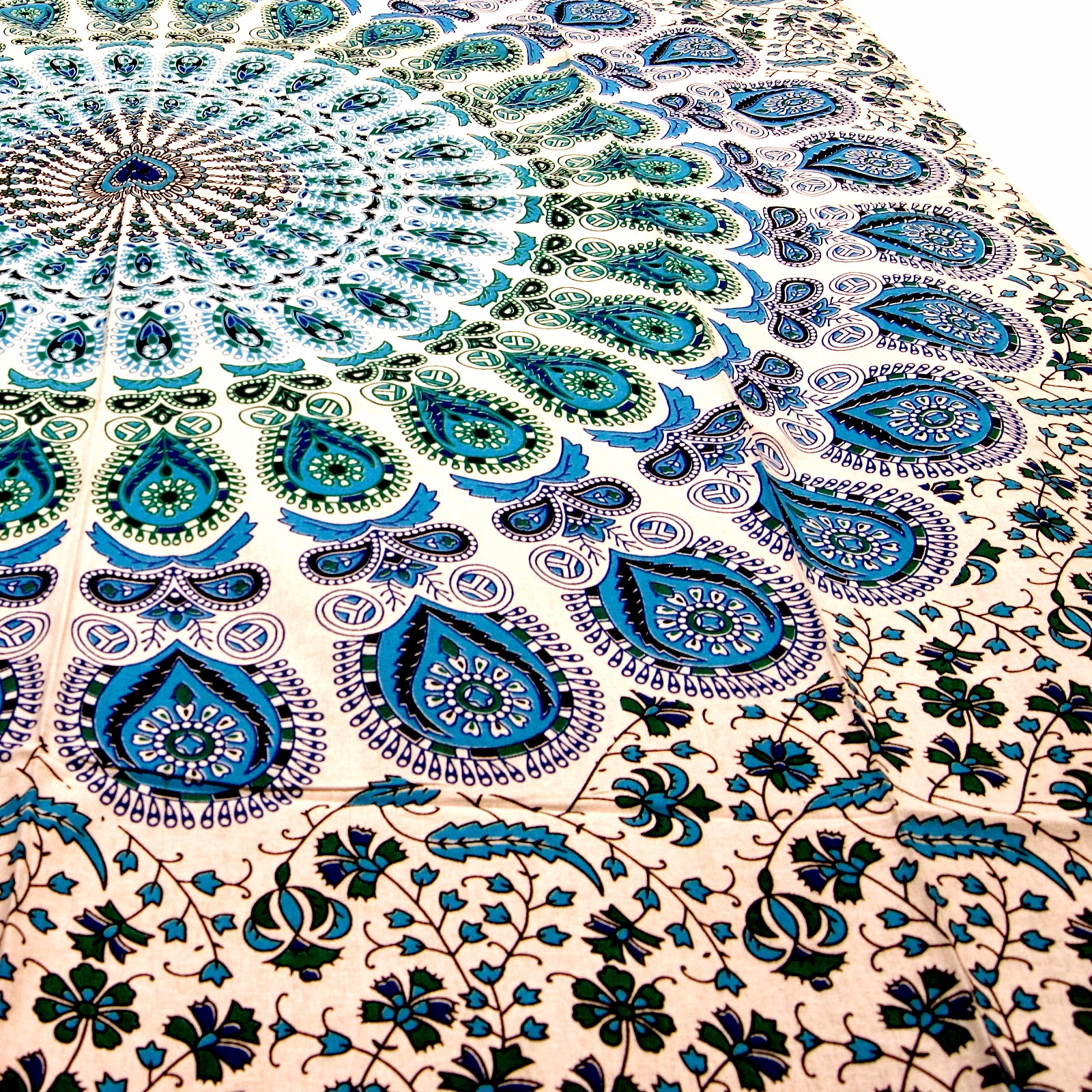 Panza Mandala Barmeri White Blue - imagine 3