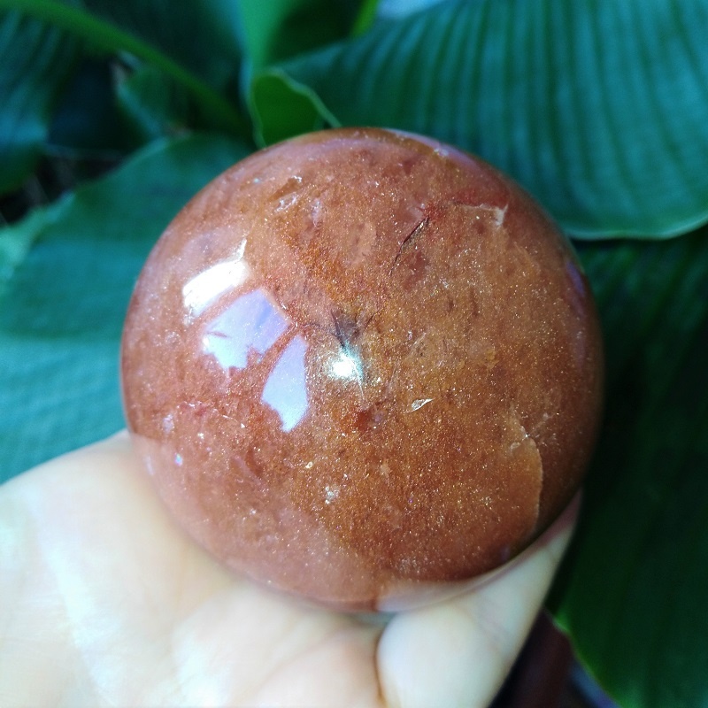 Sfera Aventurin Rosu 6.3cm - imagine 3