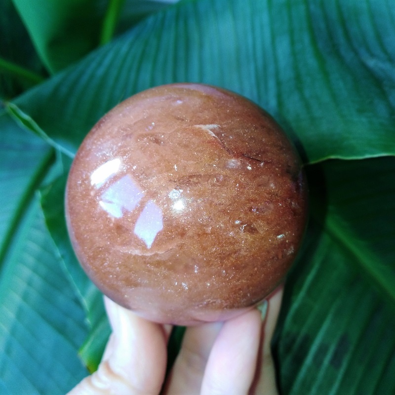 Sfera Aventurin Rosu 6.3cm - imagine 4