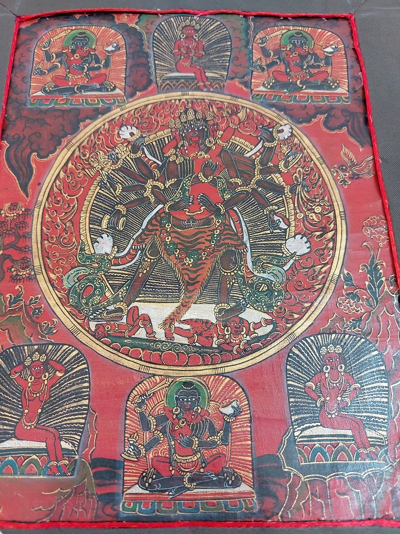 Thangka Tibetana Hevajra - imagine 7