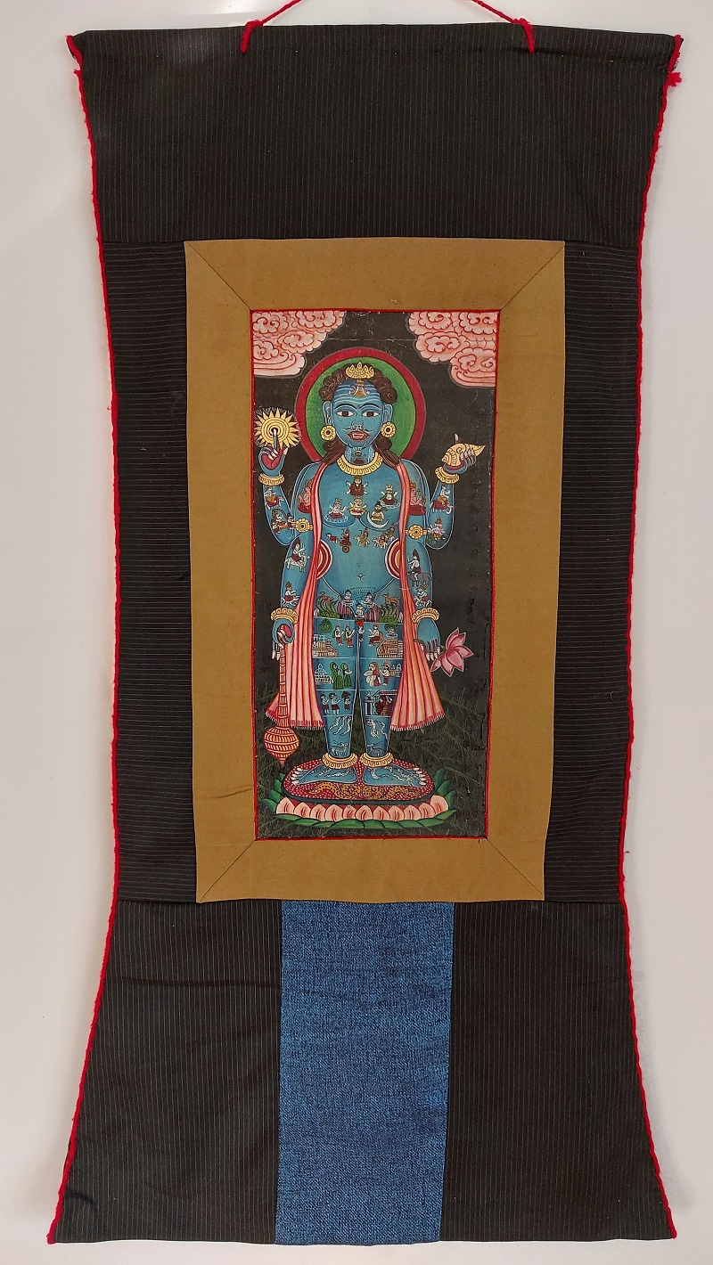 Thangka Tibetana Vishnu - imagine 9