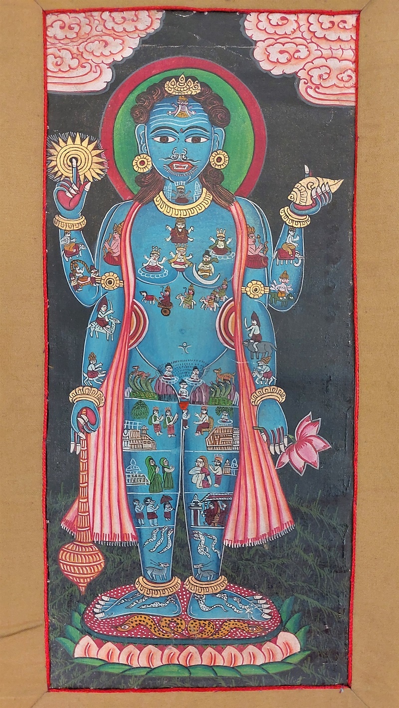 Thangka Tibetana Vishnu