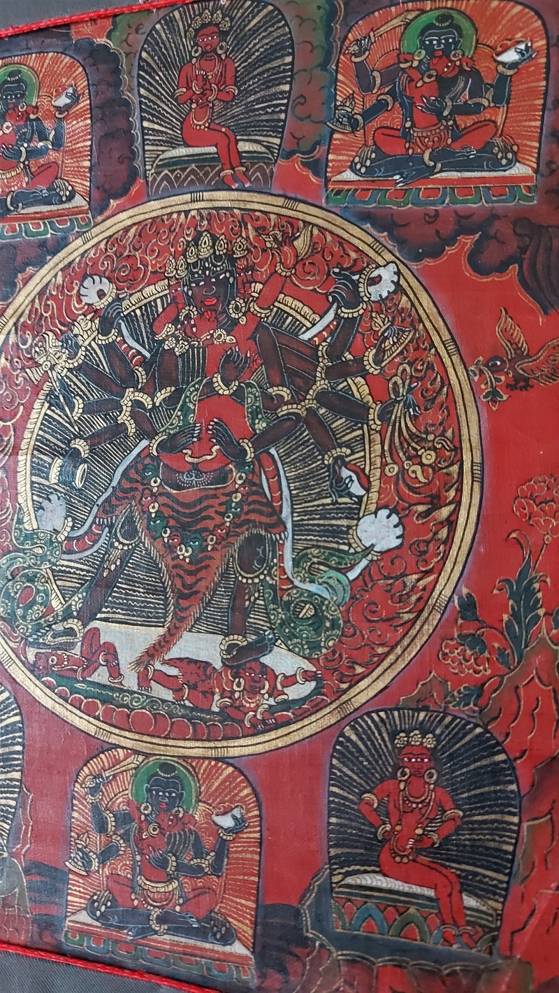 Thangka Tibetana Hevajra - imagine 6