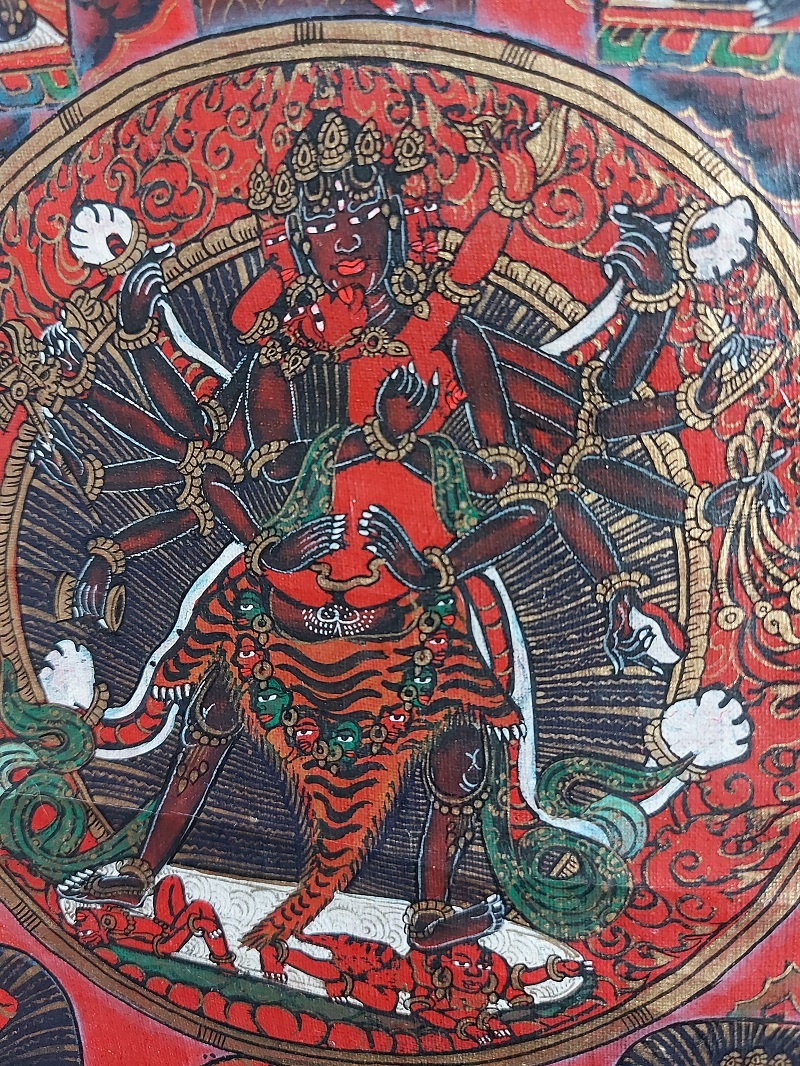 Thangka Tibetana Hevajra - imagine 4