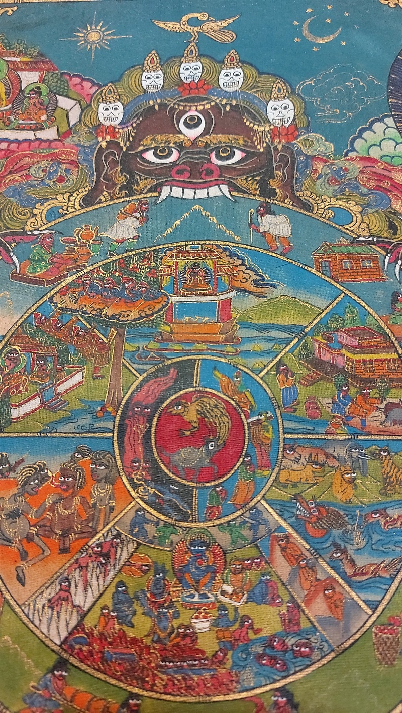 Thangka Tibetana Roata Vietii - imagine 10
