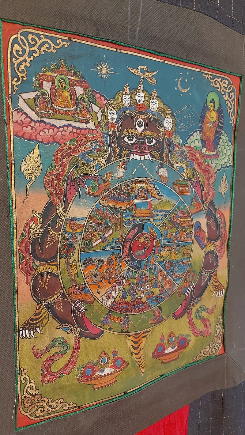 Thangka Tibetana Roata Vietii - imagine 9