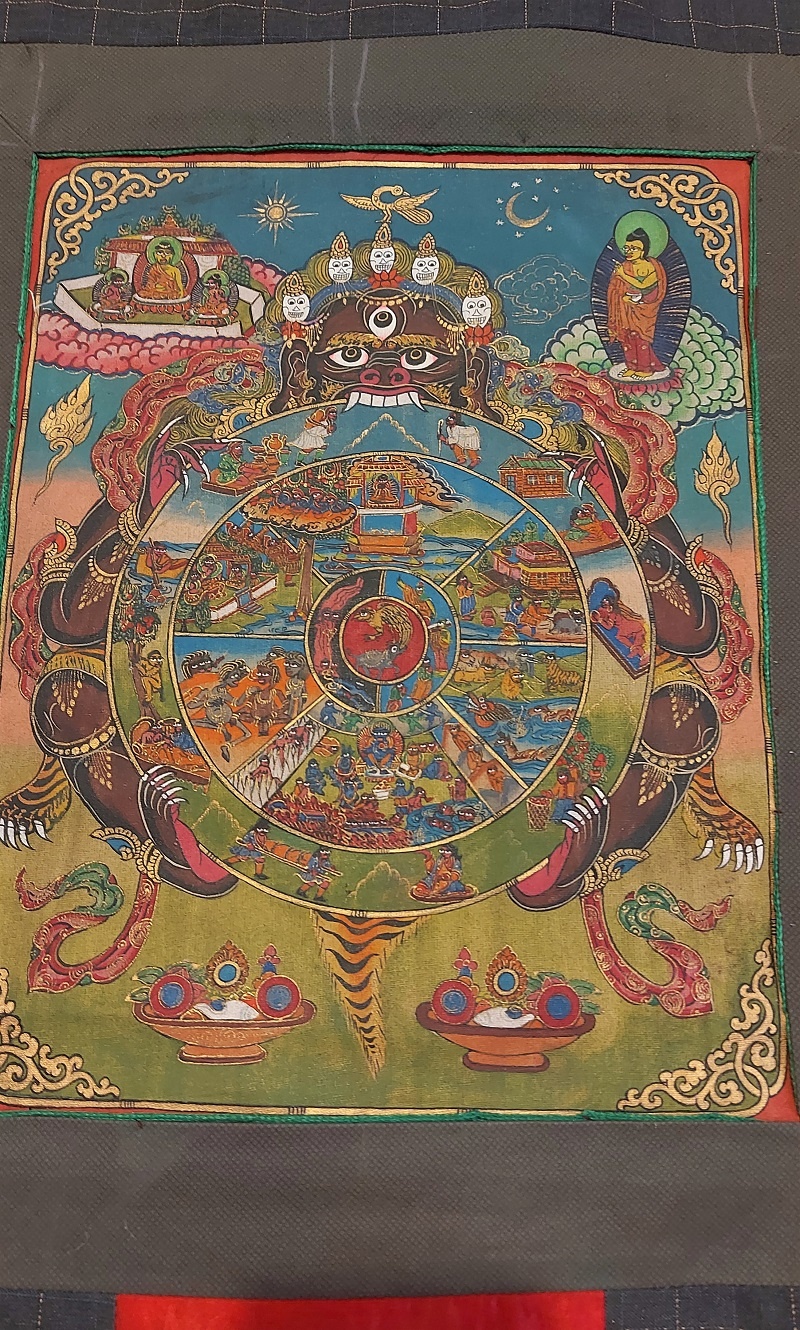Thangka Tibetana Roata Vietii - imagine 7