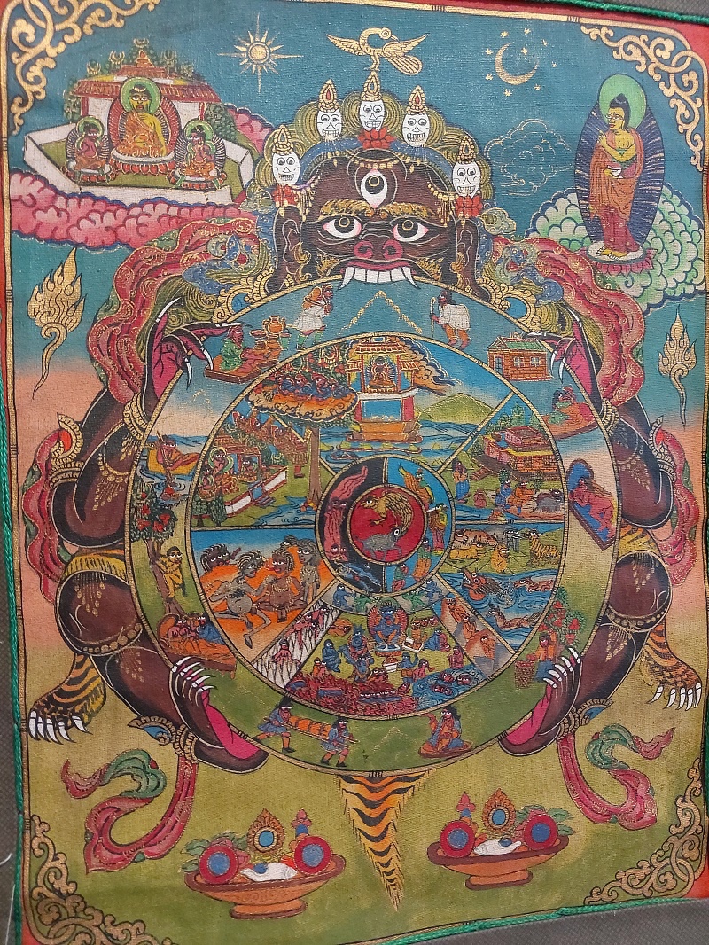 Thangka Tibetana Roata Vietii - imagine 6