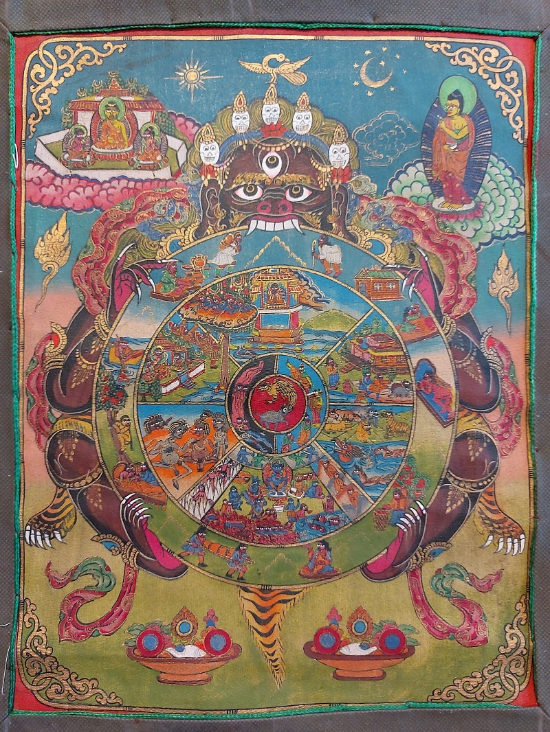 Thangka Tibetana Roata Vietii