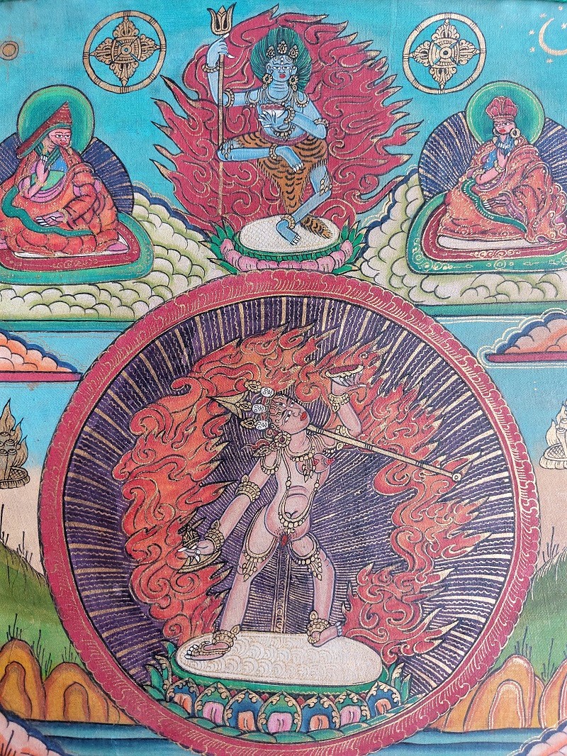 Thangka Tibetana Vajrayogini - imagine 10