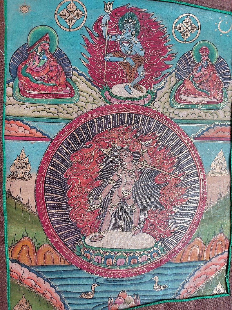 Thangka Tibetana Vajrayogini - imagine 8