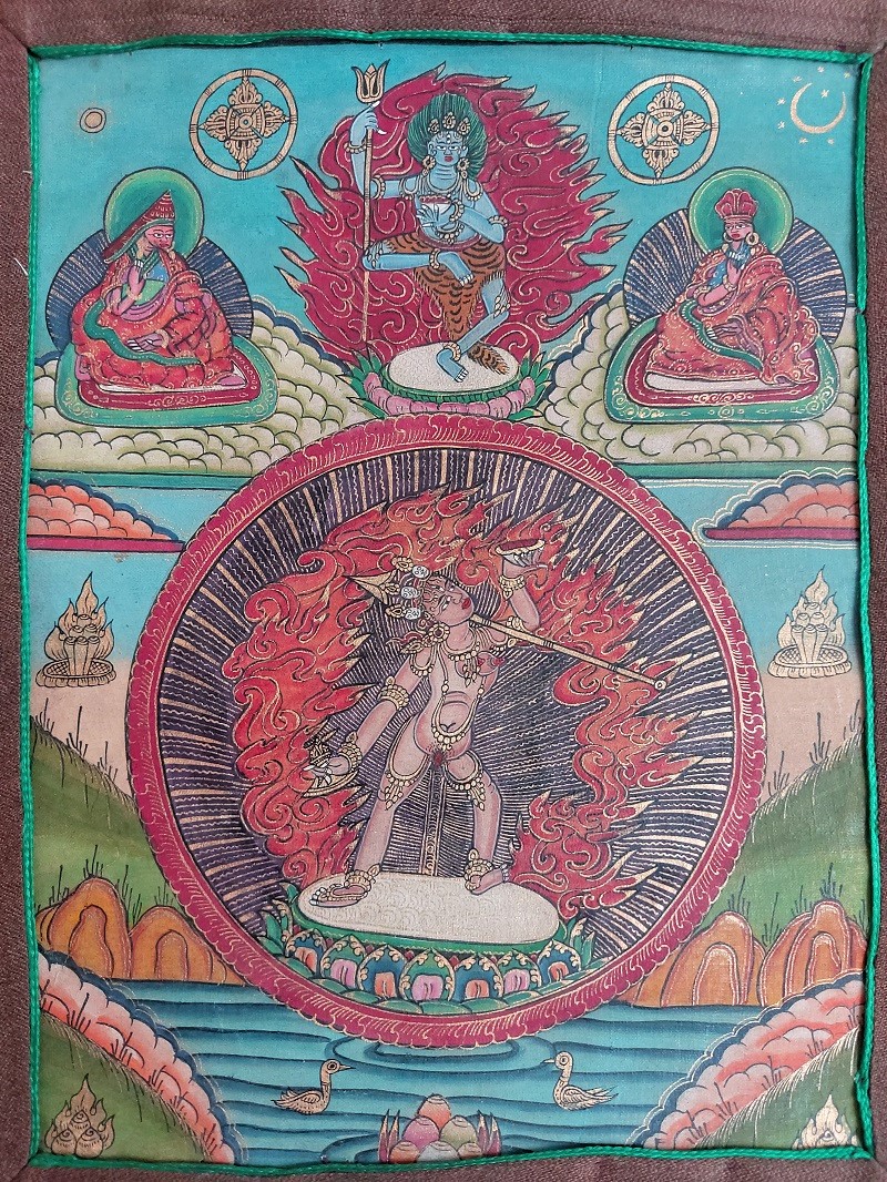 Thangka Tibetana Vajrayogini - imagine 7