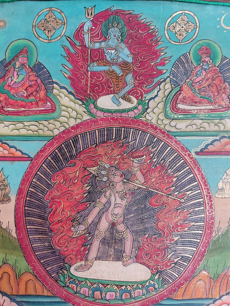 Thangka Tibetana Vajrayogini - imagine 6