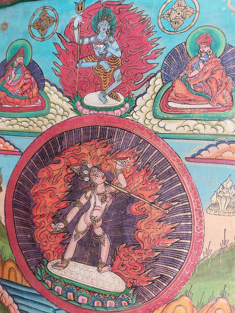 Thangka Tibetana Vajrayogini - imagine 3