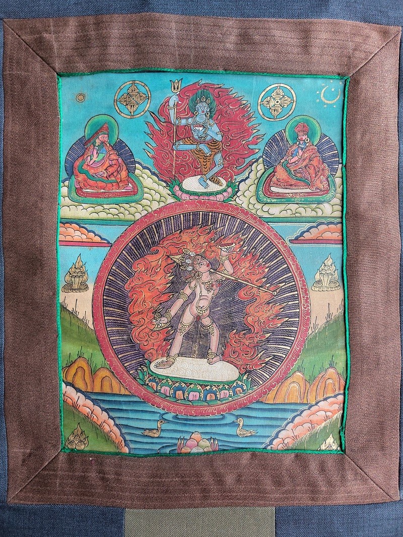 Thangka Tibetana Vajrayogini - imagine 2