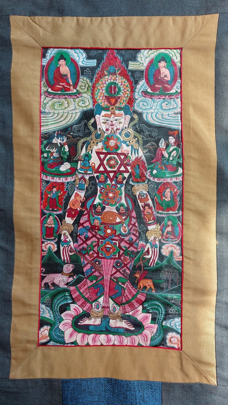 Thangka Tibetana 7 Chakre - imagine 8