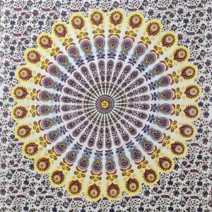 Panza Mandala Barmeri White Yellow