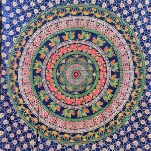 Panza Mandala Camel Blue