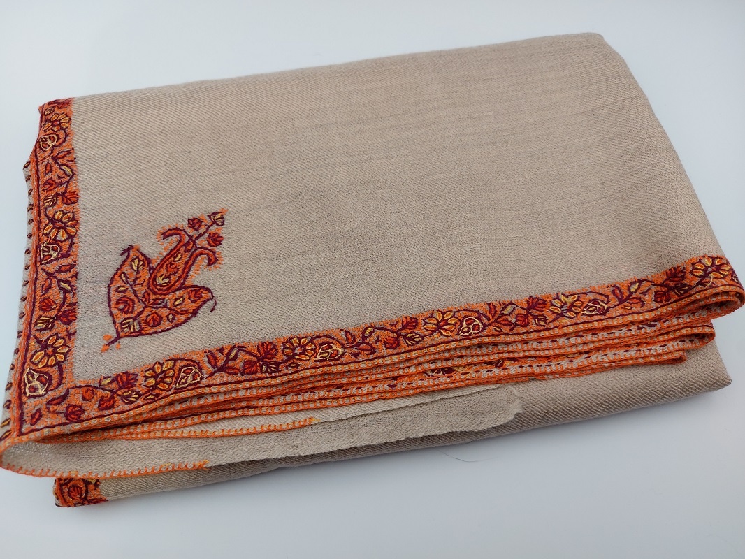 Sal Lana Casmir Autentic, Brodat Manual, 230*230cm - imagine 7