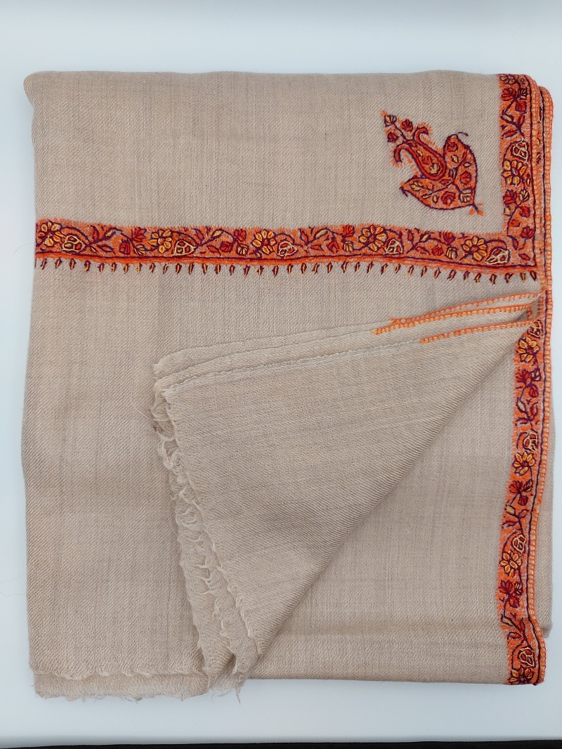 Sal Lana Casmir Autentic, Brodat Manual, 230*230cm - imagine 11