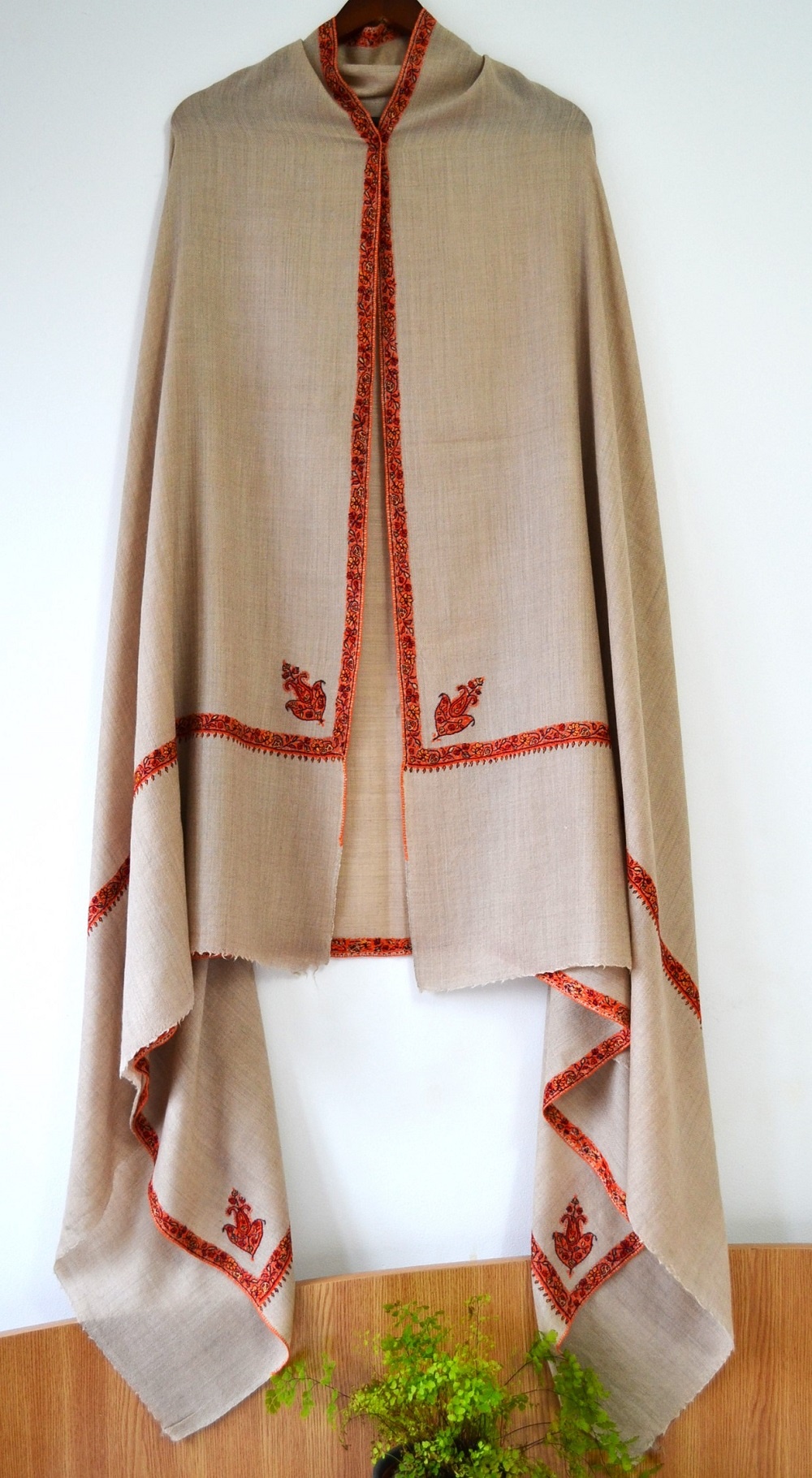 Sal Lana Casmir Autentic, Brodat Manual, 230*230cm - imagine 9