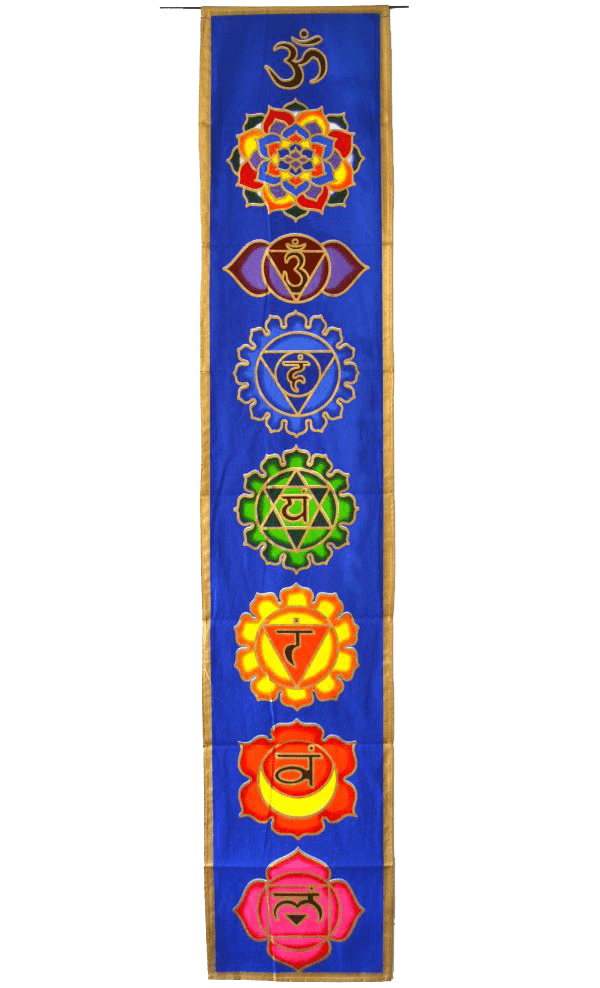 7 Chakra Banner Albastru