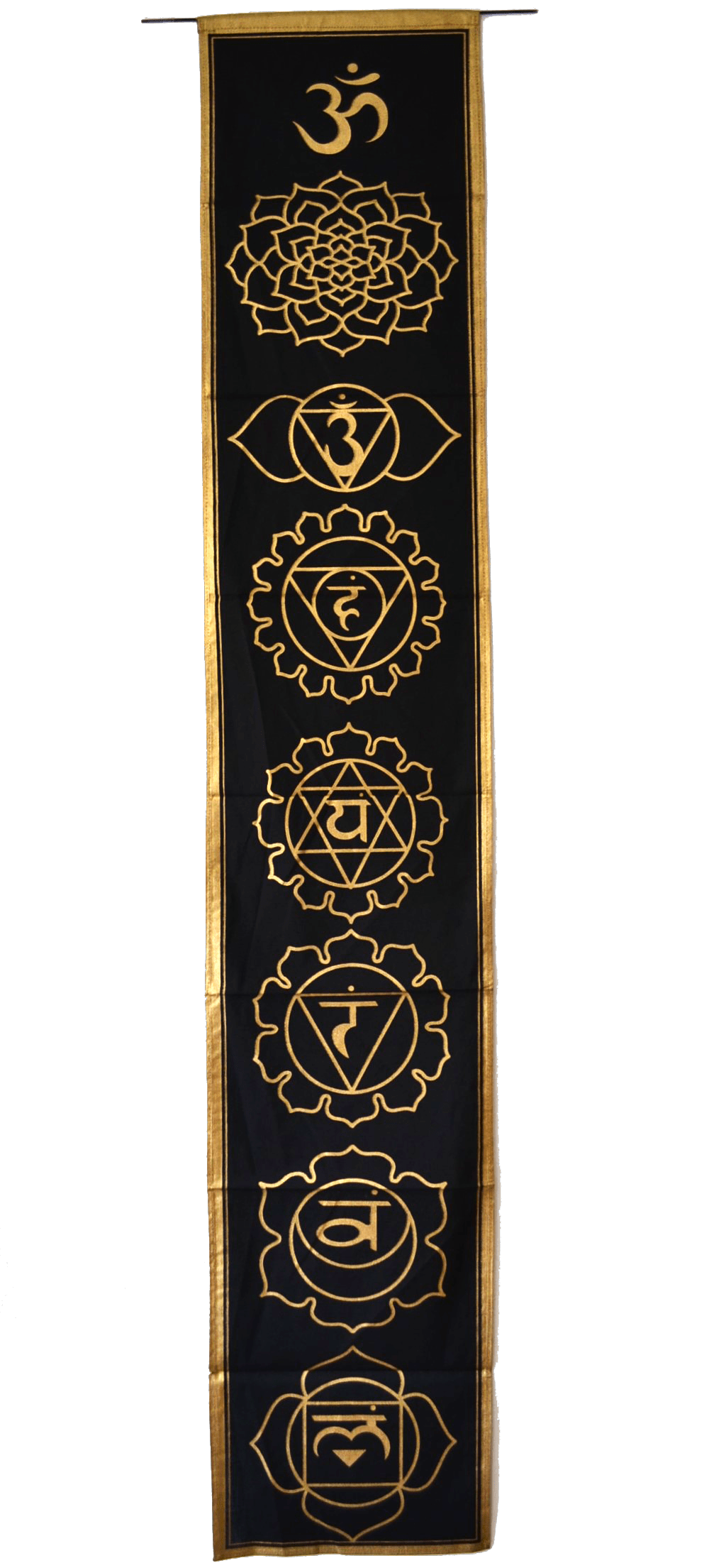 7 Chakra Banner Negru Auriu
