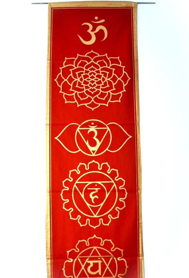 7 Chakra Banner Rosu Auriu - imagine 2