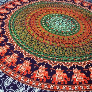 Pareo/Sarong Elephant Mandala Red