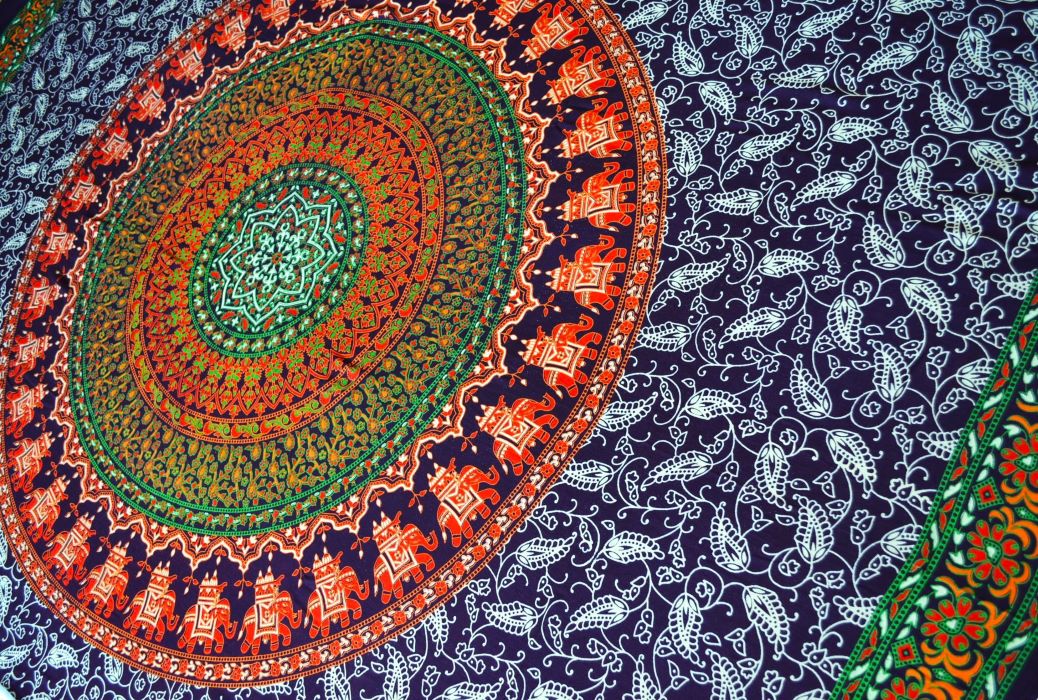 Pareo/Sarong Elephant Mandala Red - imagine 3