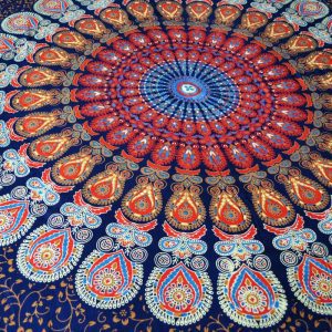 Pareo/Sarong Barmeri Mandala Blue Red