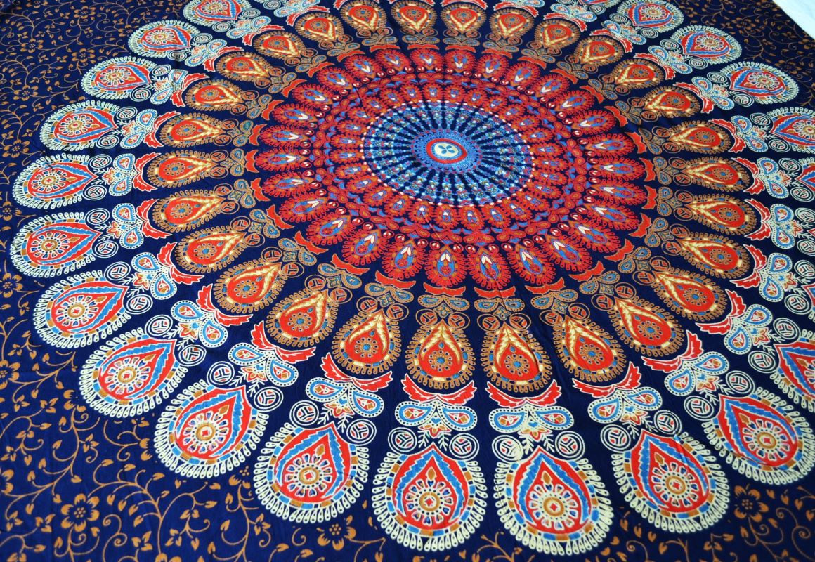 Pareo/Sarong Barmeri Mandala Blue Red