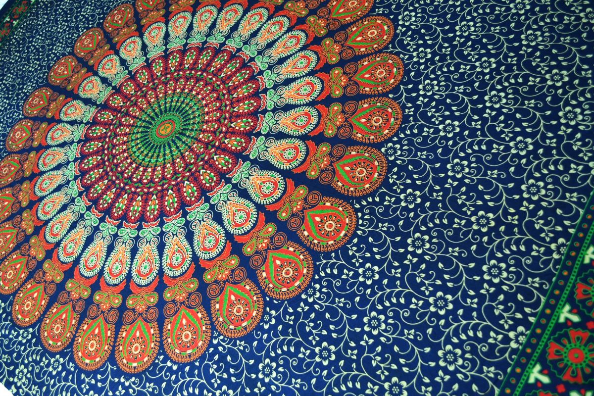 Pareo/Sarong Barmeri Mandala Brown - imagine 3