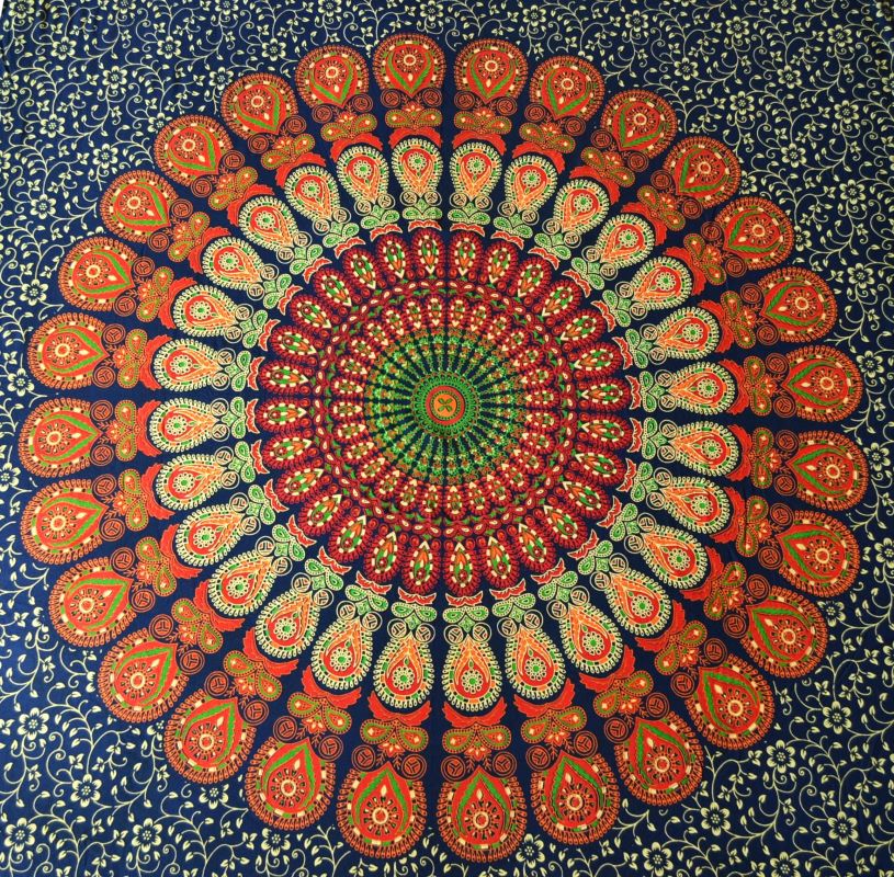 Pareo/Sarong Barmeri Mandala Brown - imagine 4