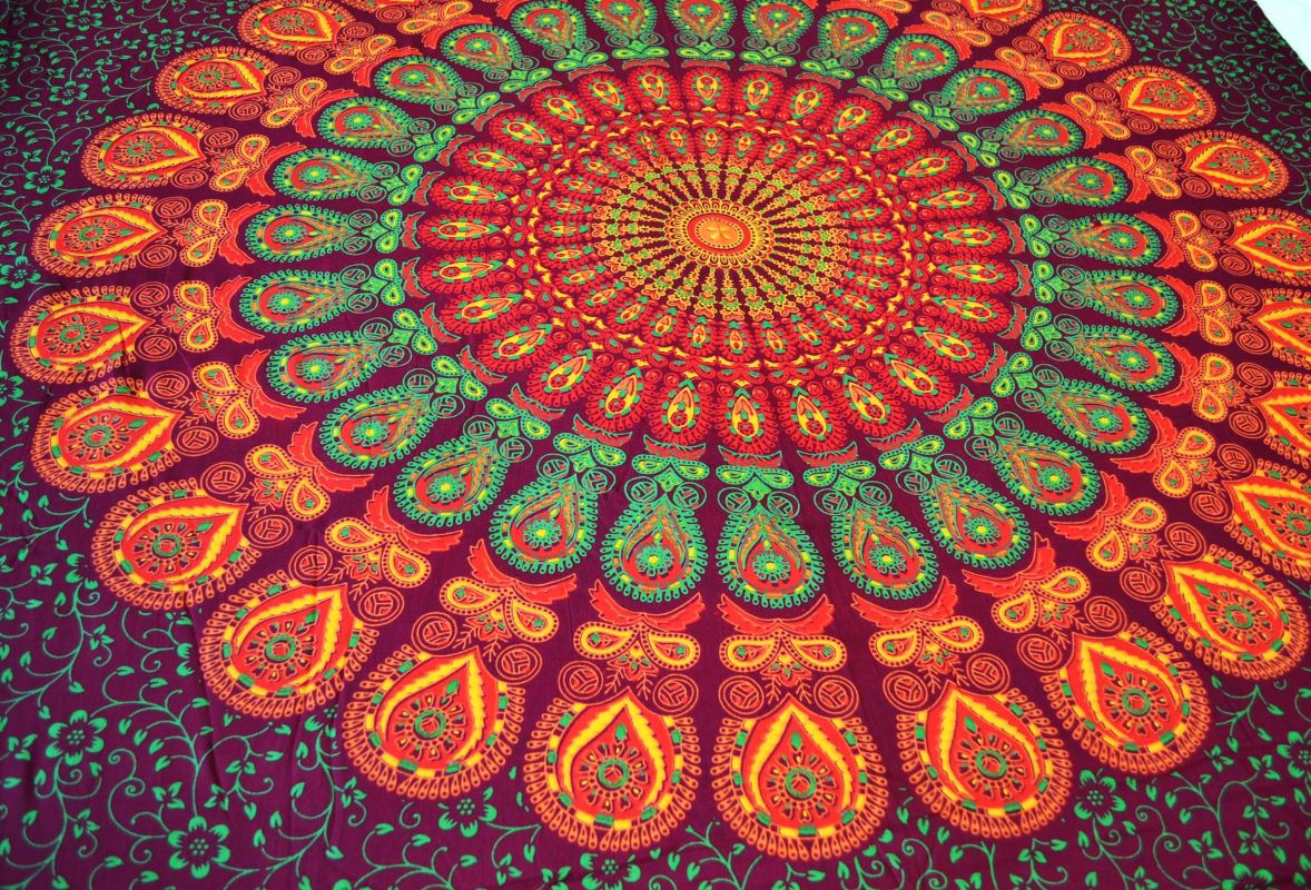 Pareo/Sarong Barmeri Mandala Orange