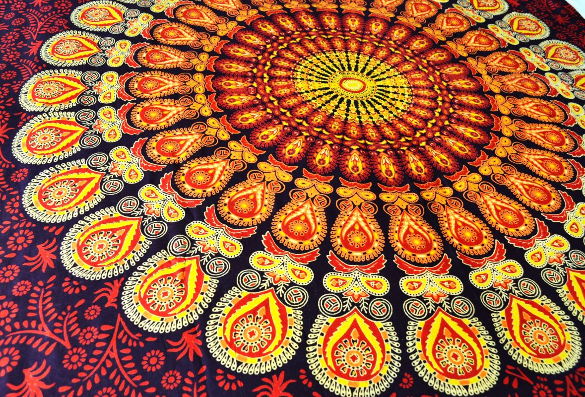 Pareo/Sarong Barmeri Mandala Yellow