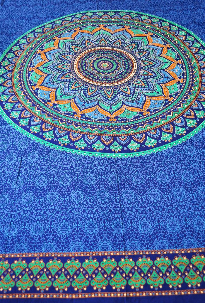 Pareo/Sarong Umrao Mandala Blue - imagine 3