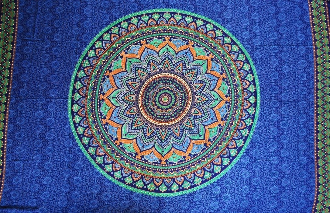 Pareo/Sarong Umrao Mandala Blue - imagine 2