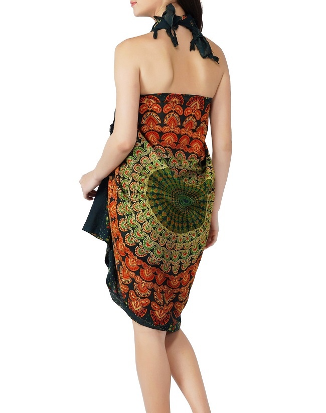 Pareo/Sarong Barmeri Mandala Yellow - imagine 4