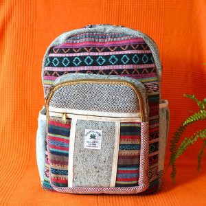 Rucsac Canepa si Bumbac Multicolor Mare