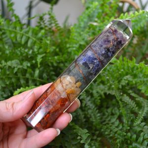 Bagheta Orgonica 7 Chakra Cristale Naturale