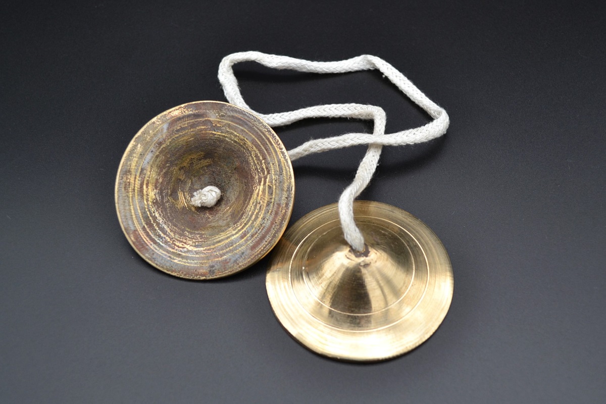 Clopotei Indieni Manjira Bronz 7.5 cm - imagine 3