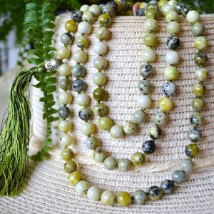 Mala Budista Serpentin 8mm, cu noduri