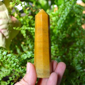 Bagheta Jad Galben 8 Fatete, 9 cm