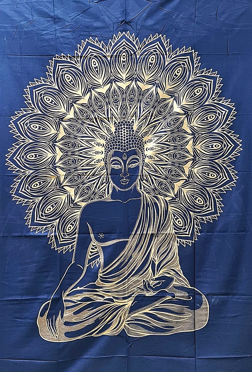 Panza Buddha Gold Blue - imagine 2