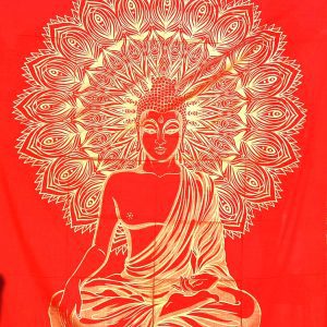 Panza Buddha Gold Red