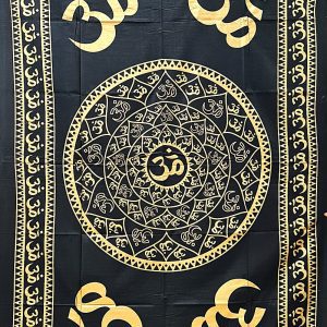 Panza Chakra Om Gold Black