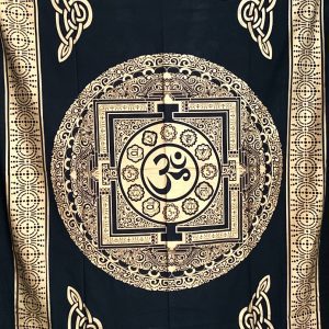 Panza Mandala Om Gold Black