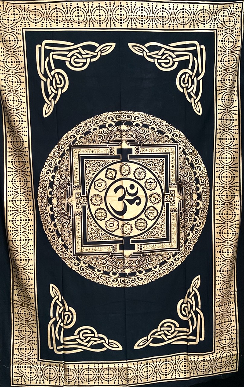 Panza Mandala Om Gold Black